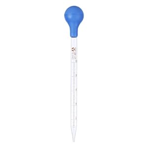 QUXVUIS 10ml Glas Saugpipette mit Blauem Gummikopf