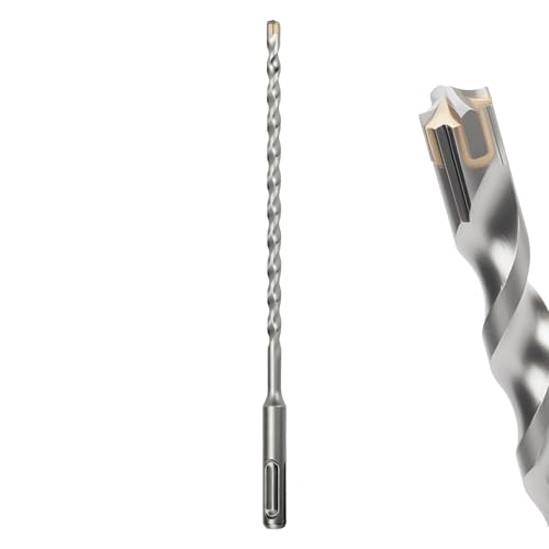 Image of MOXPIFY 7mm Masonry Drill Bit 210mm Long, Hammer SDS Drill Bit for Reinforced Concrete, Brick Walls, SDS Plus Shank (7mm x 210mm)