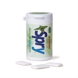 Spry Goma de xilitol de menta - Tubo de 30 piezas de Spry