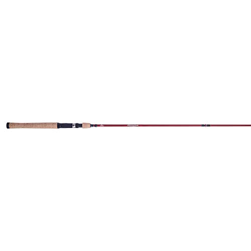 Berkley 6’6” Cherrywood Hd Casting Rod, One Piece Spinning Rod, 8-17Lb Line Rating, Medium Rod Power, Fast Action, 1/4-3/4 Oz. Lure Rating, Red #TOP3