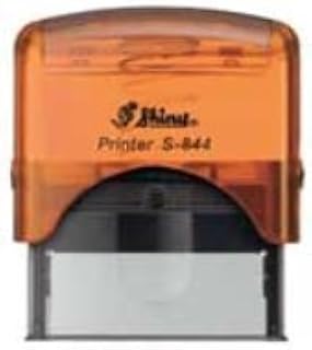 Shiny Orange Notary Stamp | Self Inking, Printer S-844, 2.3x0.81 Inch Prints | Colorado