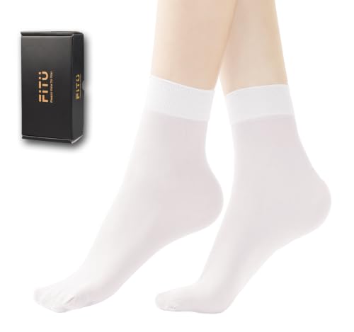 Image of Women's 50D Ankle High Sheer Stocking Socks | 50D, Reinforced Toe, Strechty Top Band, Breathable, Silky Smooth, Box Packing