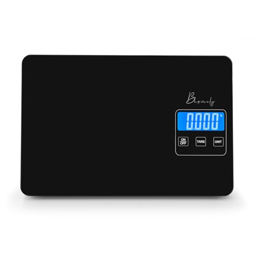 MaxSell Balance numérique Kitchen Bhomely | Balance électronique de cuisine numérique avec 2 piles AAA | Balance alimentaire en acier inoxydable de 5 kg à...