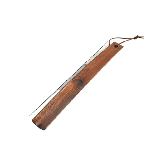 Spatule à chaussures facile à utiliser en bois massif pour seniors et personnes actives