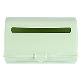 SUNGOOYUE Kunststoff Tasche Lagerung Box Organizer Wand Halterung Rack 3 Farben Klebstoff Praktisch Für Küche Badezimmer Kühlschrank Büro (GREEN)