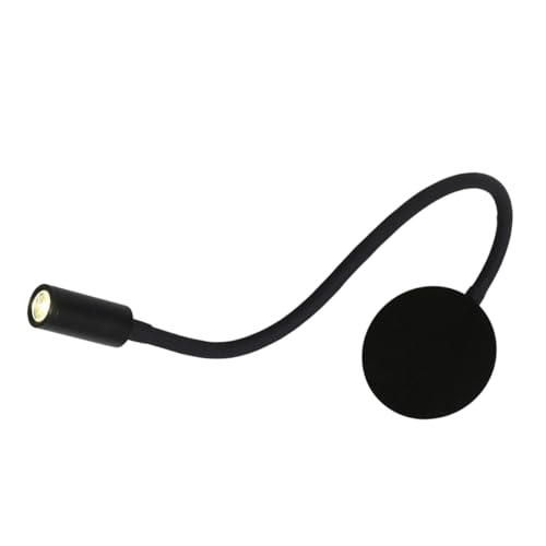 Lampe de lecture murale flexible en fer robuste avec interrupteur rotatif intégré - 2