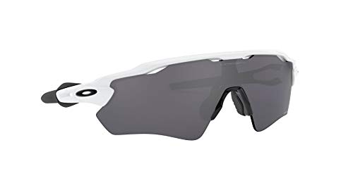 Oakley Men's Oo9208 Radar Ev Path Rectangular Sunglasses, Polished White/Prizm Black Polarized, 38 Mm #TOP4