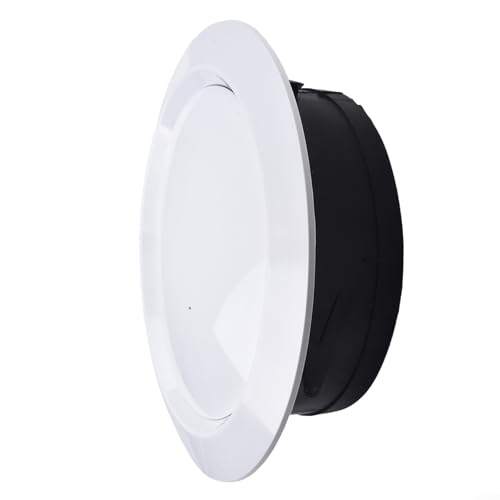 Griglia di ventilazione a soffitto regolabile in materiale ABS per l'alimentazione dell'aria e riduzione del rumore interno (200 mm)