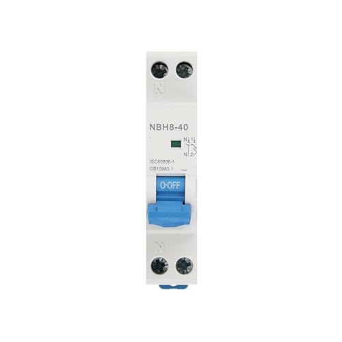 Disjoncteur miniature NBH8-40 1P+N B25 4.5kA pour tableau électrique domestique