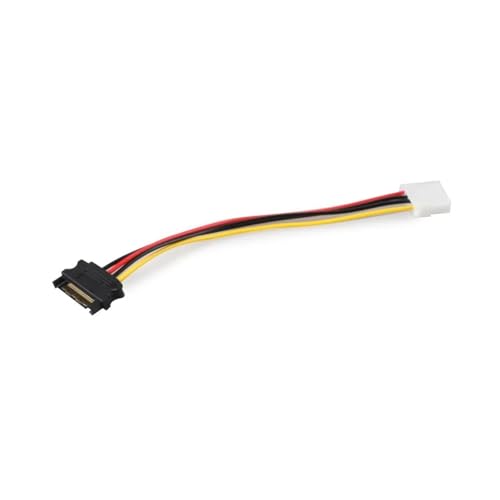 Cable adaptador de energía SATA a IDE 15 Pin macho a IDE 4 Pin hembra miniatura 4