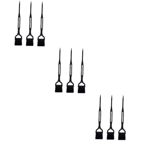Healeved 3sets Hair Dye Brush Set for Home Salon Shampoo Applicator Hair Oil Applicator Brush Professional Coloring Tool Kit 3pcs*3