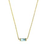 Collar Con Piedra De Nacimiento Para Mujeres Y Niñas, Delicado Colgante De Rubí, Esmeralda, Circonita Cúbica Y Diamantes, Cadena Chapada En Oro De 14 Quilates, Joyería Con Piedra De Nacimiento,