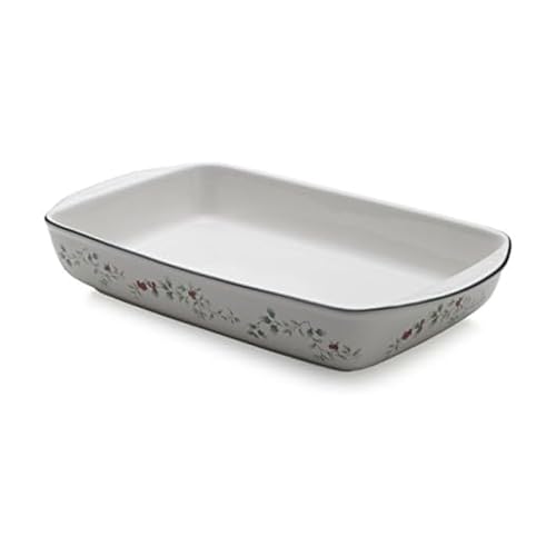 Pfaltzgraff, Winterberry 14-Inch Rectangular Baker Stoneware in a Gift Box