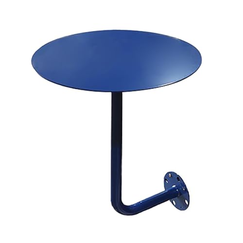 Mesa de centro redonda montada en la pared, mesa auxiliar pequeña para cafetería o tarjetero, diseño compacto ideal para espacios limitados