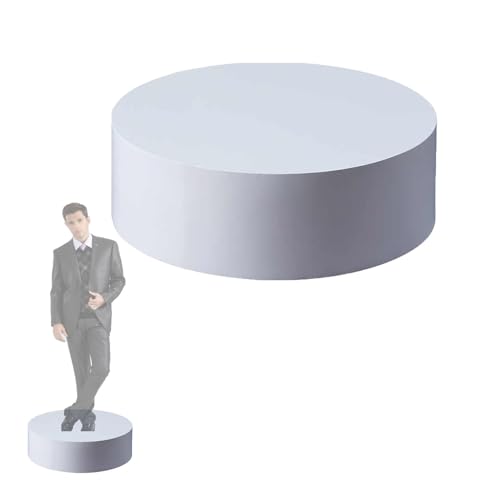 Socle rond pour mannequin haute résistance rehausseur blanc d'exposition de 440 LB de qualité