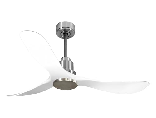 PUR LINE Ventilador de techo Modo Invierno/Verano Termostato Wifi Motor DC Techos Inclinados Mando a Distancia Hypersilence Memoria Vendible Shopify