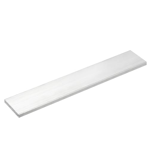 Image of uxcell Square Aluminum Flat Bar, 1 /4 inch Thick 1.8 inch Width 10 inch Length Square Aluminum Bar 6061 Aluminum Flat Plate, 6 x 45 x 254mm T6511 Solid New Mill Stock for Industrial Building