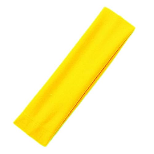 FYJL Cinta Pelo Deporte Diadema de Yoga, Diadema for Correr for Mujer, Diadema elástica Cinta Pelo(Yellow)