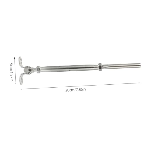 Kit de tensor HOMSFOU para sistema de barandilla de cable de acero inoxidable rotativo para escalera y horizontal miniatura 2