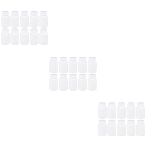 Healeved 3sets Large Medicine Empty Bottles Pill Bottles for Parties Portable Plastic Containers Leakproof Capsule Jars 10pcs*3