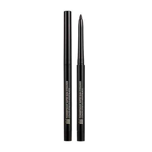 Lápiz De Ojo Negro Impermeable, Fórmula Vegana, Ideal Para Un Maquillaje Preciso Y Duradero