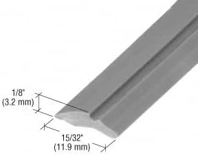 CRL Gray 15/32" Wide Glazing Spline - 100 ft Roll