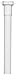 Plumb Pak PP40-8W Extension Tube, 1-1/2 in Dia X 8 in L, Slip Joint, Plastic, 1-1/2" x 8", White
