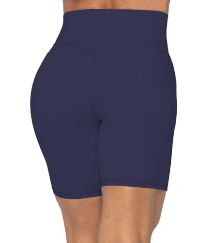 Image of Sunzel No Front Seam Biker Shorts for Women with Pockets, Yoga Workout Gym Bike Shorts with Tummy Control | 3, 5 Or 8-Inch Inseam, High Waisted, No Front Seam, Side Pockets, Buttery Soft, Compression Fit, Squat Proof, Tummy Control