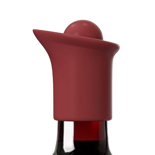 Juego de tapones y vertedores de vino,Juego combinado de tapón y vertedor para vino | Tapones de silicona para bebidas, cerveza, vinagre, champán