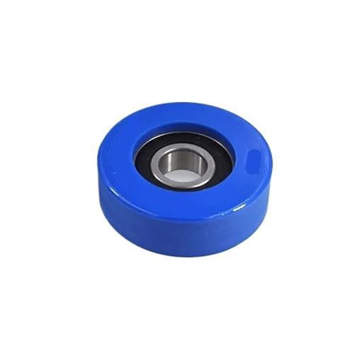 Roue de guidage de poulie à roulement caoutchouté PU620475-25 en polyuréthane moulé