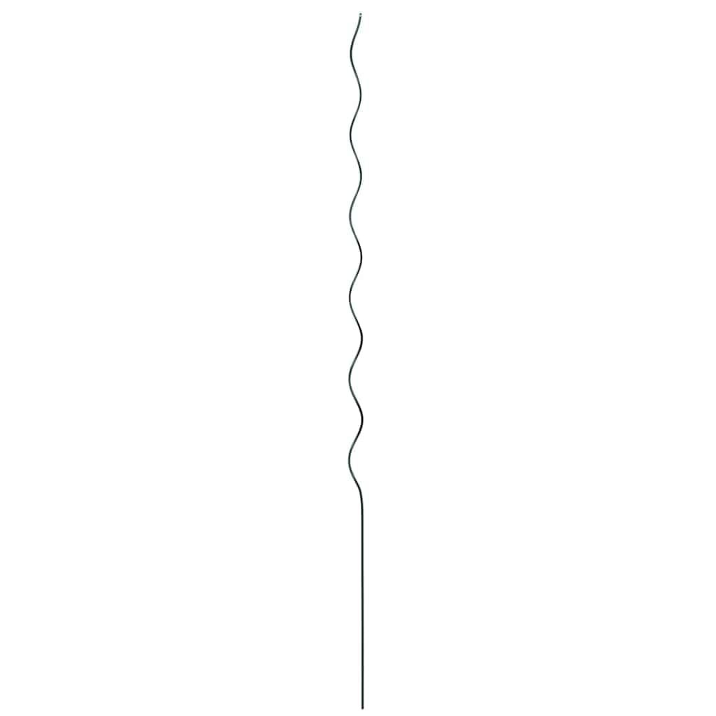 Spiral Pflanzenstütze Stahl 0,6 cm 50 Stück Grün 110 cm für Kletterpflanzen Bohnen Rankhilfe Garten Außen Pflanzstab
