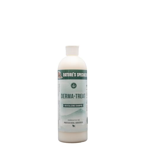 Nature's Specialties Derma-Treat Ultra Concentrated Anti-Microbial Medicated Dog Shampoo for Pets, Makes up to 96 oz, Natural Choice for Professional Groomers, Made in USA, 16oz