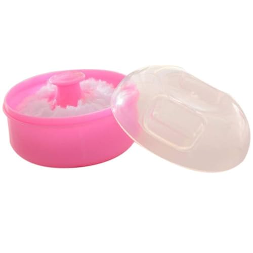 Image of Soft Baby Powder Puff with Case for Newborn & Infant - Gentle Skin Friendly Baby Care Puff Multi colours