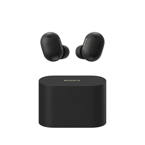 Sony WF 1000XM6 Auriculares inalámbricos con Noise Cancelling, Bluetooth, Auriculares in Ear, Sonido de Alta resolución, Llamadas nítidas, Ecualizador de 10 Bandas, 24 Horas de batería, IPX4, Negro
