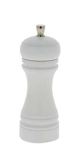 Moulins à sel blanc mat De Buyer Java 45 moulin à sel manuel de table 14cm