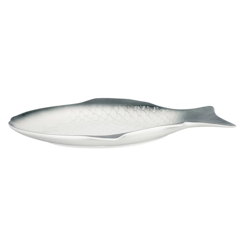 OFFSCH Vassoio di pesce Pescare piatti da portata a forma di pesce piatti per la cena piatto da portata di pesce arredamento piatti da portata in ceramica piatto di ceramica Verde scuro