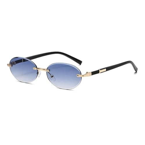 Lunettes de soleil ovales sans monture pour éviter l'éblouissement en extérieur sans lourdeur