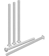 3mm x 50mm (5 cm) thread length Stainless Steel pan phillips head machine screws - 5 Nos-image-36