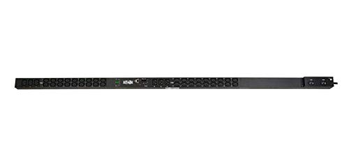 Tripp Lite Monitored PDU, 30A, 5/5.8kW Single-Phase, 208/240V 42 Outlets (36 C13 & 6 C19), L6-30P, 10ft Cord, 0U Vertical Rack-Mount Power, TAA (PDUMNV30HV2)