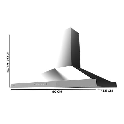 Hotte aspirante 90 cm A+++ Cecotec avec commande tactile invisible - 2
