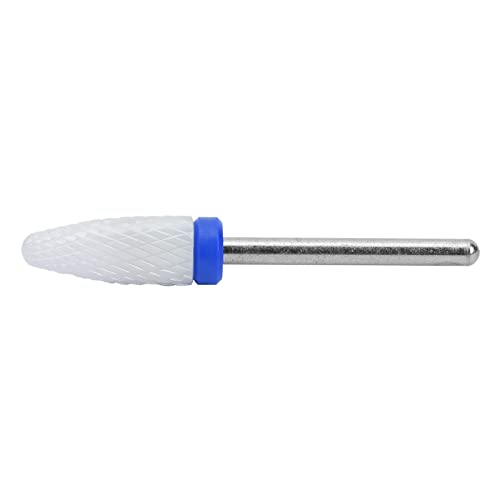 Generic Nail Drill Bit Lightweight Portable Electric Grinding Machine Accessories for Nail Reshape Tool, Ceramic Grinding Head for All Types of Work, Made of Ceramic Materials in Corn Head Shape for