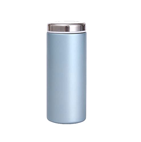 230ml Mini Vacuum Flask - Insulated Coffee Cups with Reusable Leak-Proof Lids, Portable & Eco-Friendly Travel Mugs in Blue