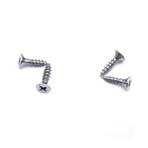 Durlo Winkelverbinder aus Edelstahl, 20 x 20 mm, 90-Grad-L-Klammern mit 80 Schrauben, für Möbel, Regale, Stühle, 40 Stück