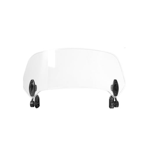 Extension de pare-brise pour moto avec deflecteur reglable a pince anti-turbulences