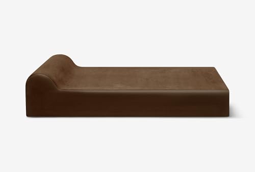 Barker Beds Large Orthopedic Dog Bed - 7" Pillow Top with Headrest - 50-70 lbs - Memory Foam for Joint Pain & Arthritis - Vet Recommended, Washable Cover - Made in USA - 48"x30"x7" - Chocolate by Big Barker - Image 3