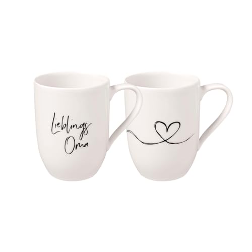 Villeroy & Boch – Statement Tassen Set 'Lieblingsoma' 2 teilig...