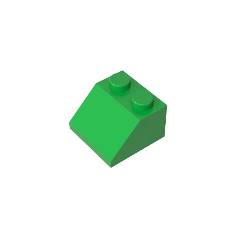 Gobricks GDS-589 Slope 45° 2 x 2 50PCS Compatible with Lego 3039 6227 35277 DIY Parts and MOC Components for Major Brick Brands Color?Bright Green 37