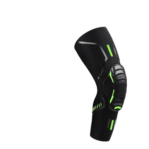 HUDFVIOI Rodilleras Rodillera deportiva de compresión, rodilleras a prueba golpes for correr, rodillera Unisex, 1 ud para correr(1 Piece Black Green,XXL)