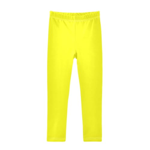 Yellow Solid Color Pure Plain Girl Shorts Cotton Cartwheel Shorts Lounge Pants Under Skirt