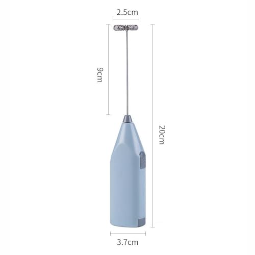 Image of Bonsenkitchen Electric Milk Frother with Stand Handheld Whisk Beater Foam Maker for Mocktails Coffee Latte Matcha Foamer Cappuccino Lemonade(Gray)
